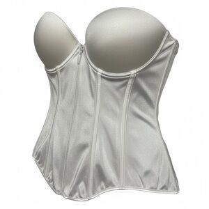 Coquette Diva White Bustier Garters Plus Size 1X/2X New with Tags